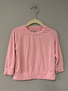 Girls' Light Pink Long-Sleeve Pajama Set - Cozy Sleepwear
